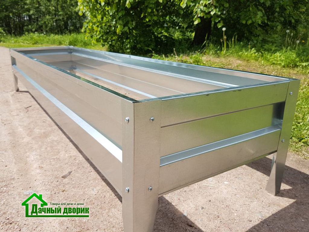 Ограждение для грядок оцинков., h 22 см, м.пог